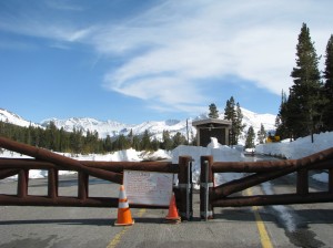 Tioga Pass on May 9, 2009. Photo by Elin Ljung.