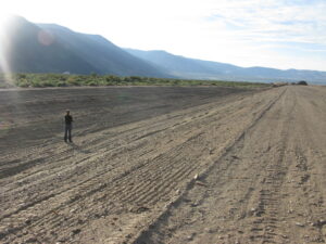 Large drainage facilites have contributed substantially to the size of the earthworks