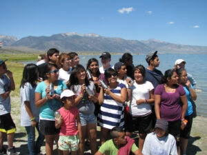 A groups of Los Angeles youth sponsored by City Council Member Tony Cardenas at Mono Lake in August 2010. 