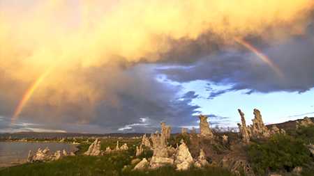 Verga and rainbows at South Tufa. Photo courtesy of Bristlecone Media.