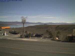 The former view seen from the Lee Vining WebCam looking out the attic vent.