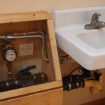 Greywater reuse demonstration project, phase one completed. Greywater plumbing.