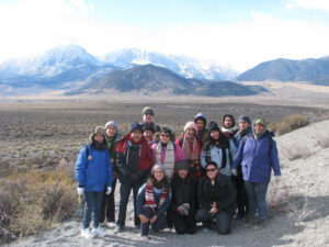 Students hosted by the Mono Lake Committee and Communities for a Better Environment. The last Mono Basin Outdoor Education Center group of 2012.