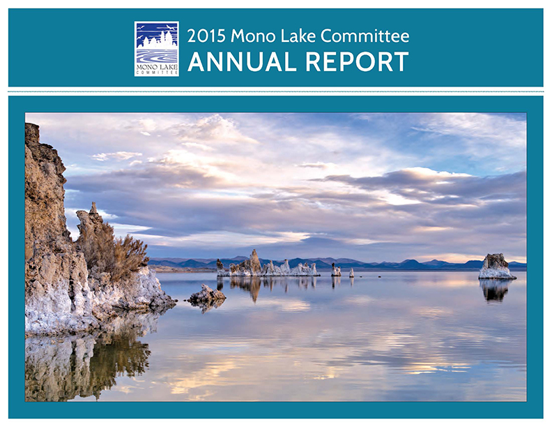 The 2015 Mono Lake Committee Annual Report is now available online. Cover photo courtesy of Phil Lindsay.