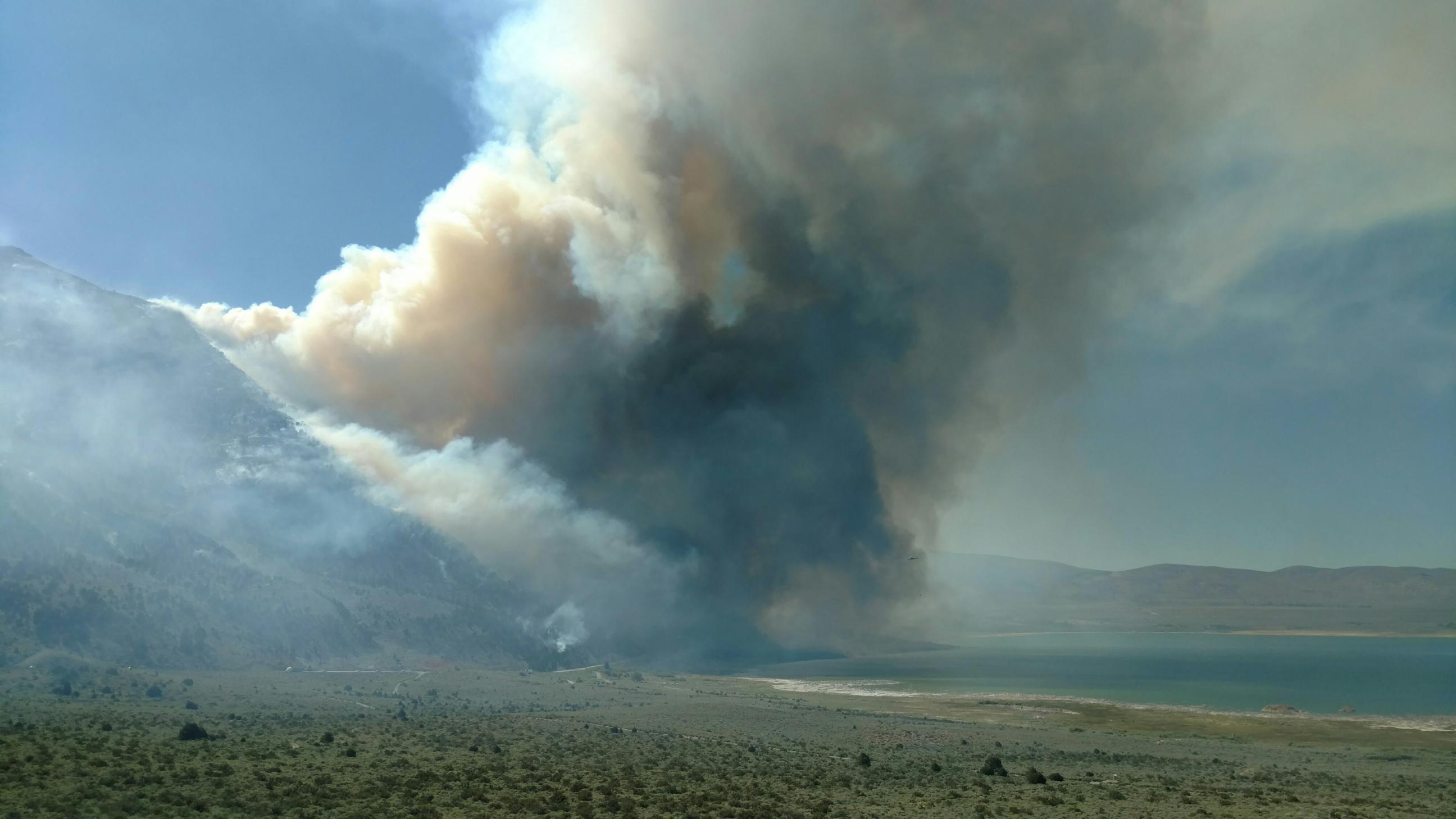Marina Fire as seen from Lee Vining.