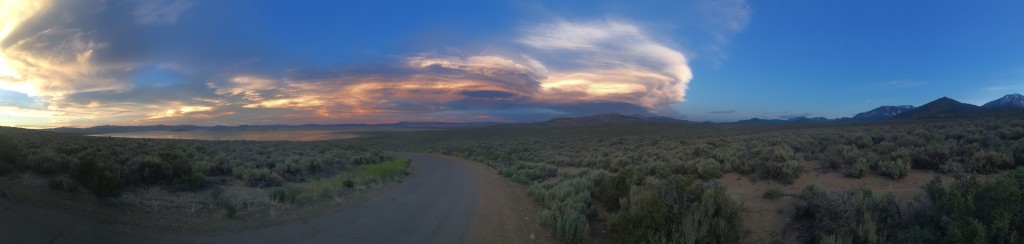 Sierra wave sunset over Mono Lake. Photo by Nora Livingston.