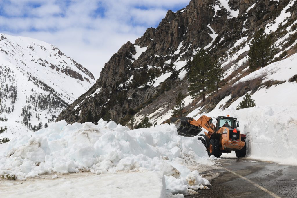 Tioga Pass Road on April 4, 2017.