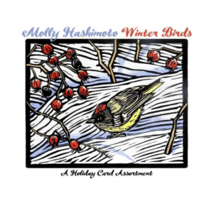 Winter Birds holiday card set