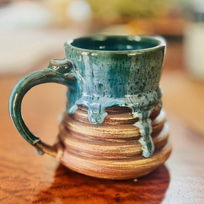 Handmade ceramic foothills & creeks mug